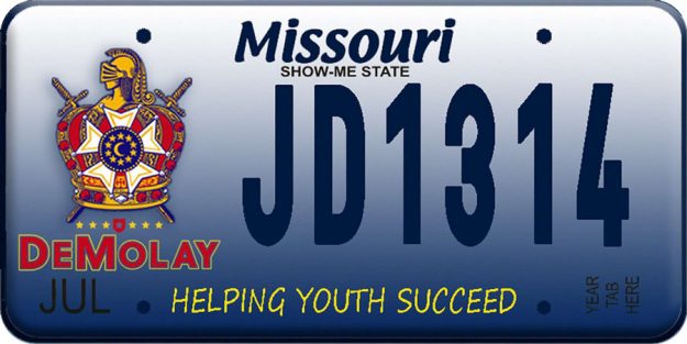 DeMolay License Plate DeMolay License Plate