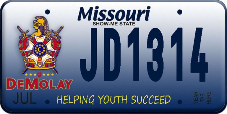 DeMolay License Plate DeMolay License Plate