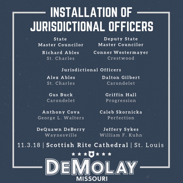 Missouri DeMolay Jurisdictional Officers Missouri DeMolay Jurisdictional Officers